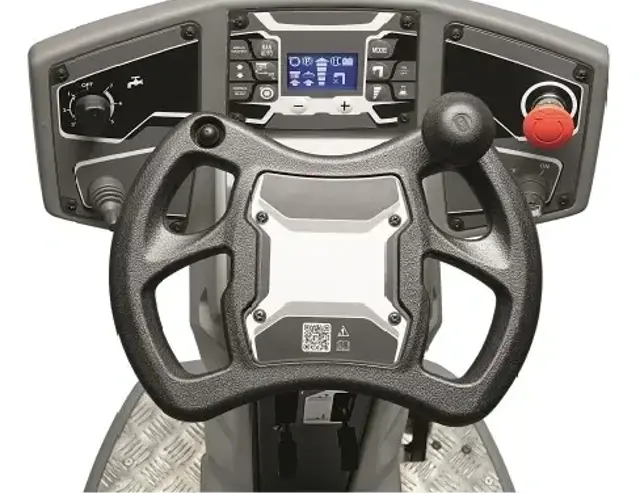 Een zit schrobmachine voor de schoonmaakbranche