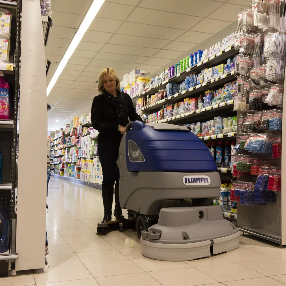 Floorpul Opal 80 achterloop-schrobmachine voor professionele vloerreinigning in Nederland