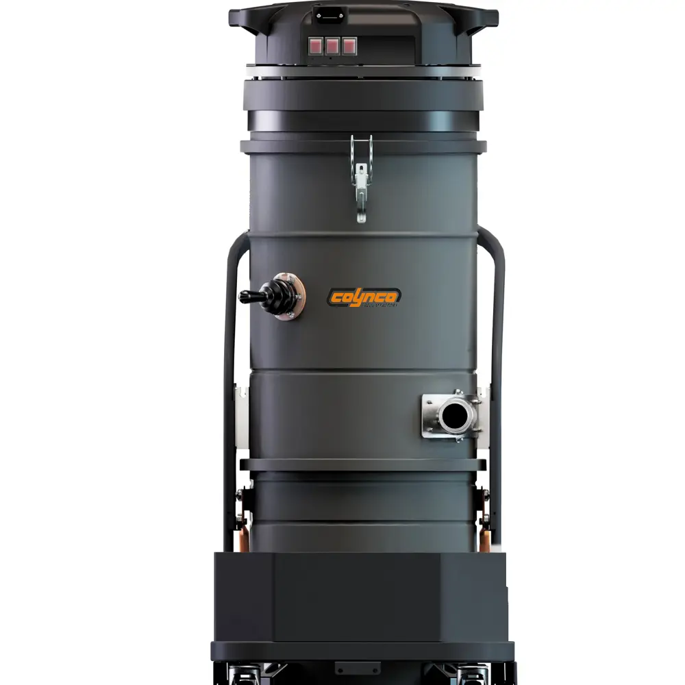 Coynco BM375M Basic industriële stofzuiger met donkergrijze behuizing en zwenkwielen voor industrieel gebruik