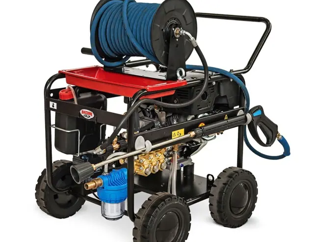 Zeer professionele benzine hogedrukreiniger
