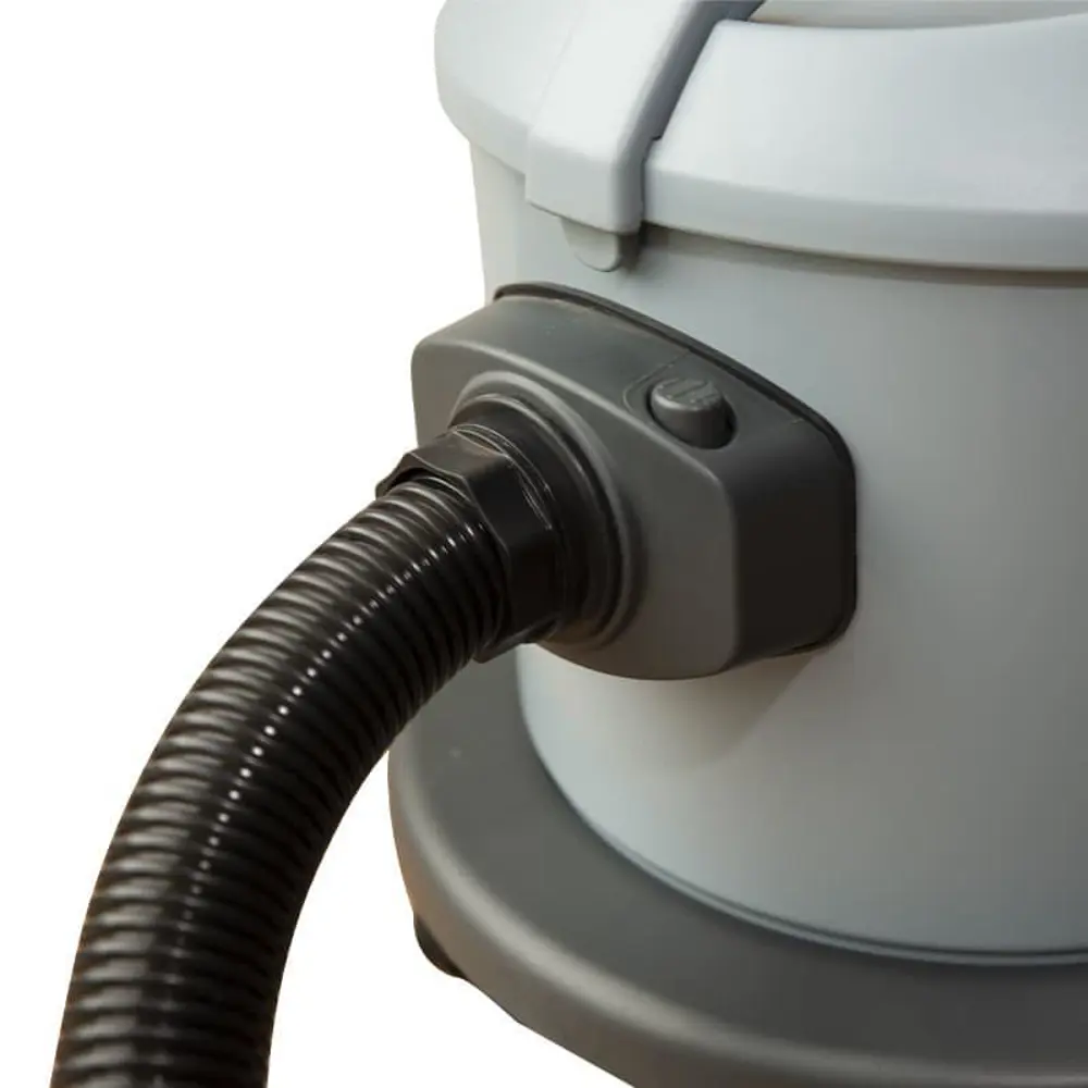 Slangaansluiting detail van Floorpul Melody bedrijfsstofzuiger