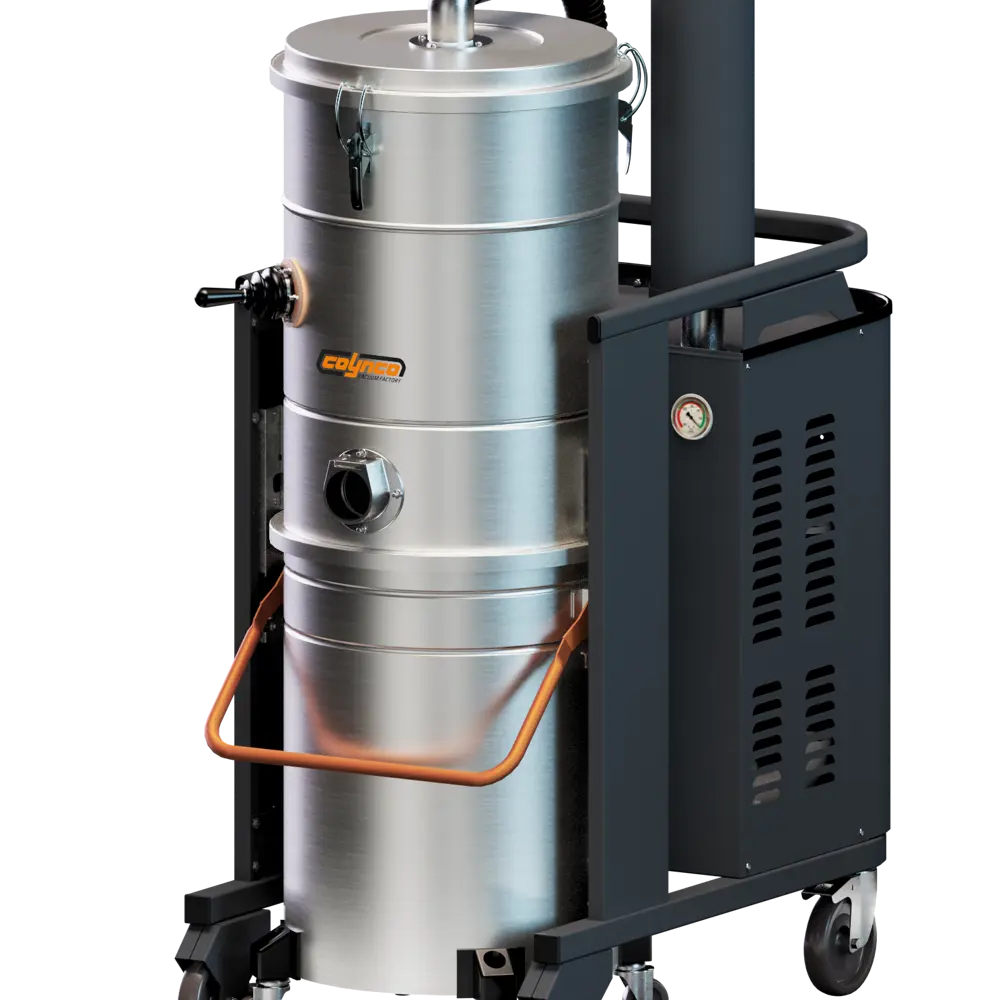 Coynco HDC W 155 Basic explosieveilige stofzuiger zijaanzicht met zuigmond