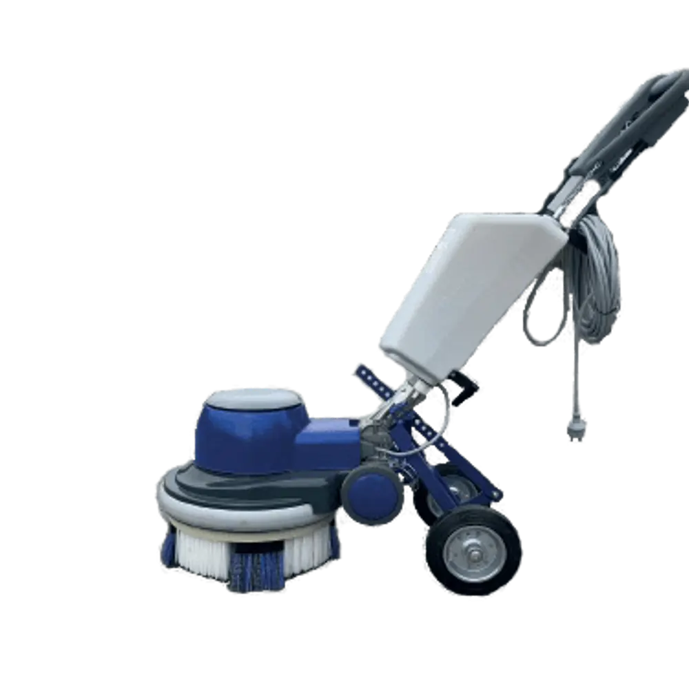 Foto van de Terrazza MC met de handy wheels en watertank van de zijkant genomen