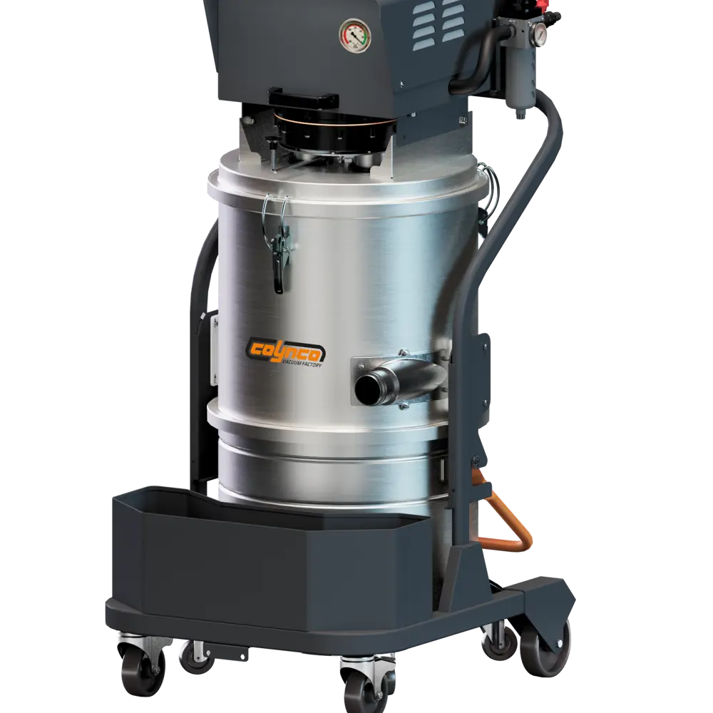 Coynco S PN MAXI explosieveilige pneumatische stofzuiger zijaanzicht