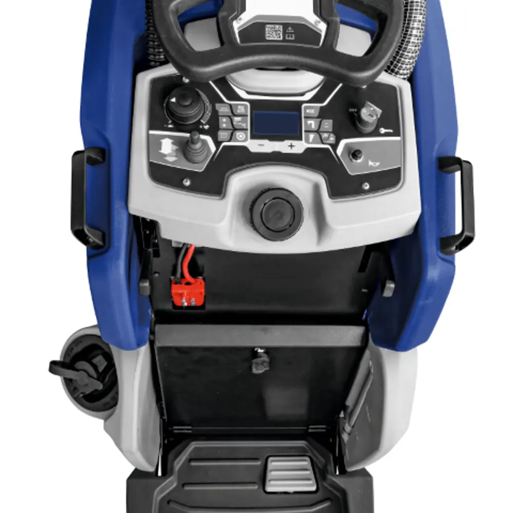 Bedieningspaneel van de Floorpul Quartz 50 schrobmachine met intuïtieve bediening