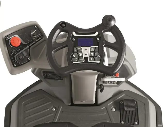 Eenvoudige bediening van de zit schrobmachine Topaz 90