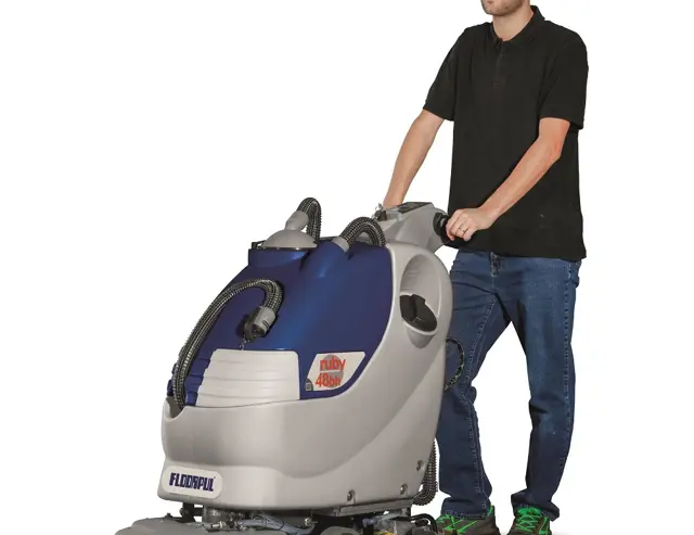 Schrobmachine in sportaccomodaties