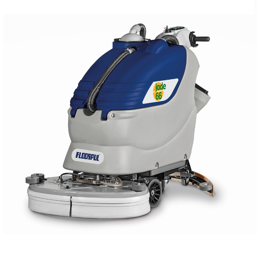 Compacte schrobmachine met veel kracht en lange werktijd, de Floorpul Jade 66