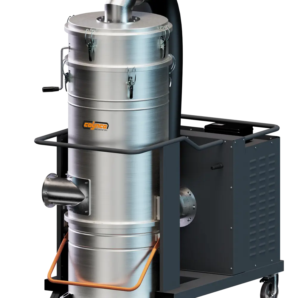 Coynco DTX2500 Basic explosieveilige industriële stofzuiger zijaanzicht