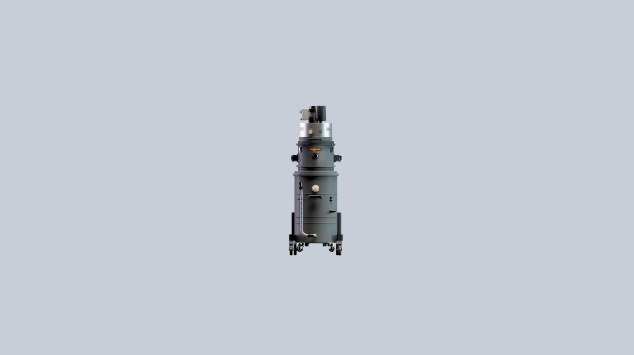 HD Coynco OIL 200 T4 P - industriële oliespanenzuiger op krachtstroom met 4kW turbinemotor en 200 liter capaciteit voor 24/7 inzet.