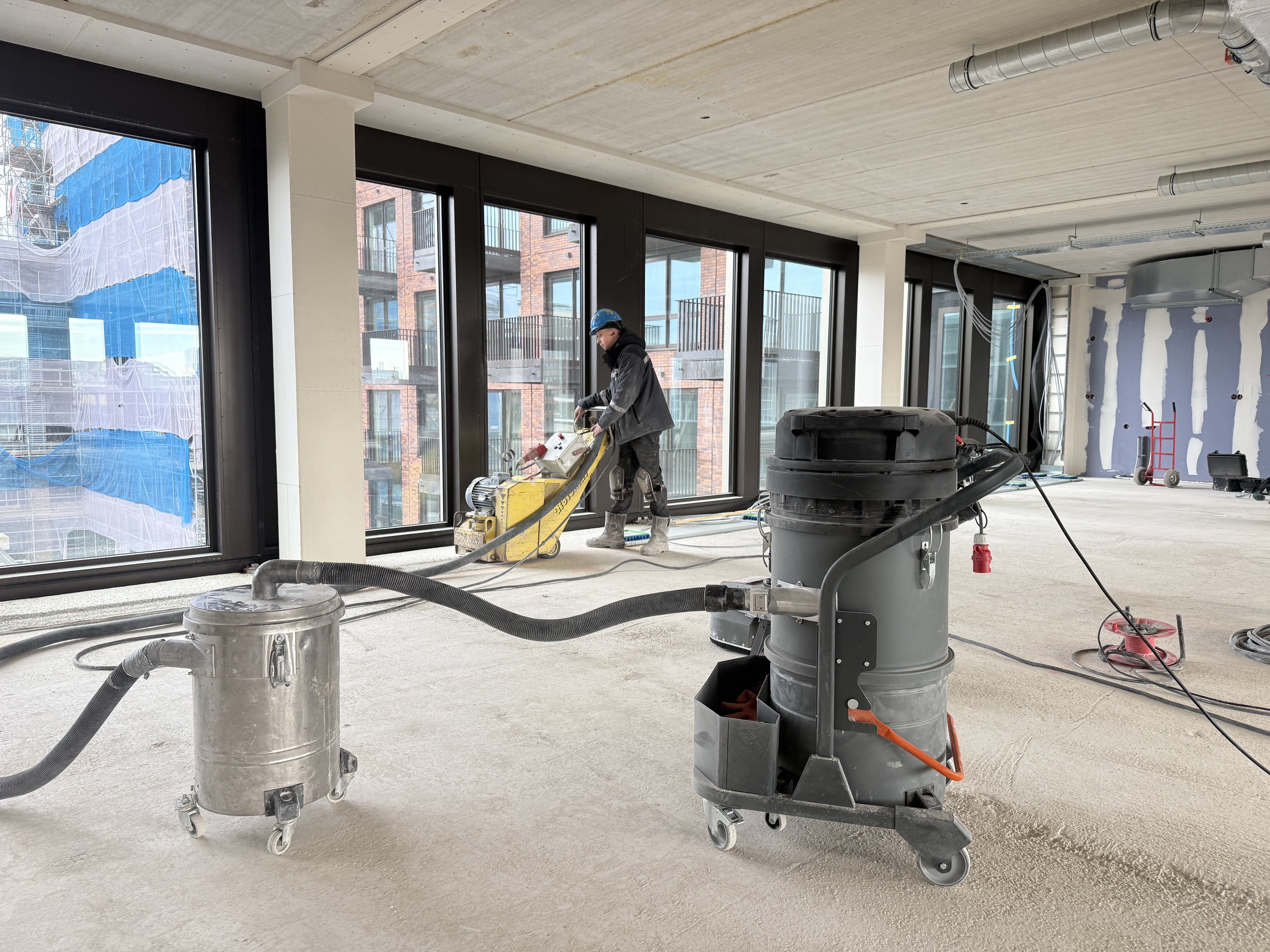 Industriële fijnstof stofzuiger HD Coynco Iclean 350 stof intensief vloer frezen