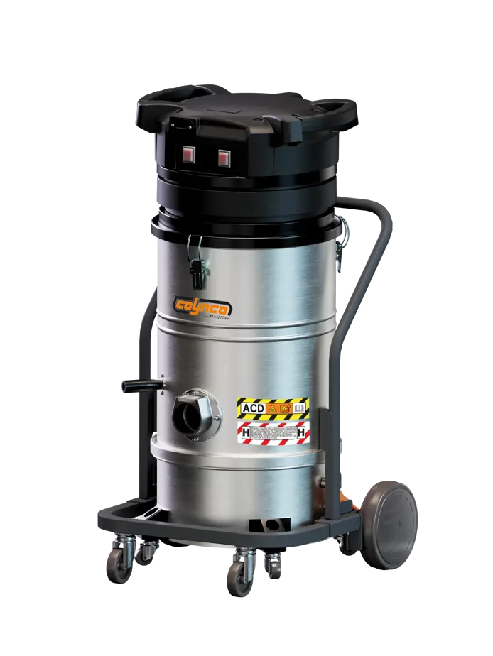 HD Coynco WM 220 BASIC ACD, de industriële ACD stofzuiger voor brandbaar stof in niet-geclassificeerde omgevingen met Klasse M filter en 20 liter opvangcontainer.
