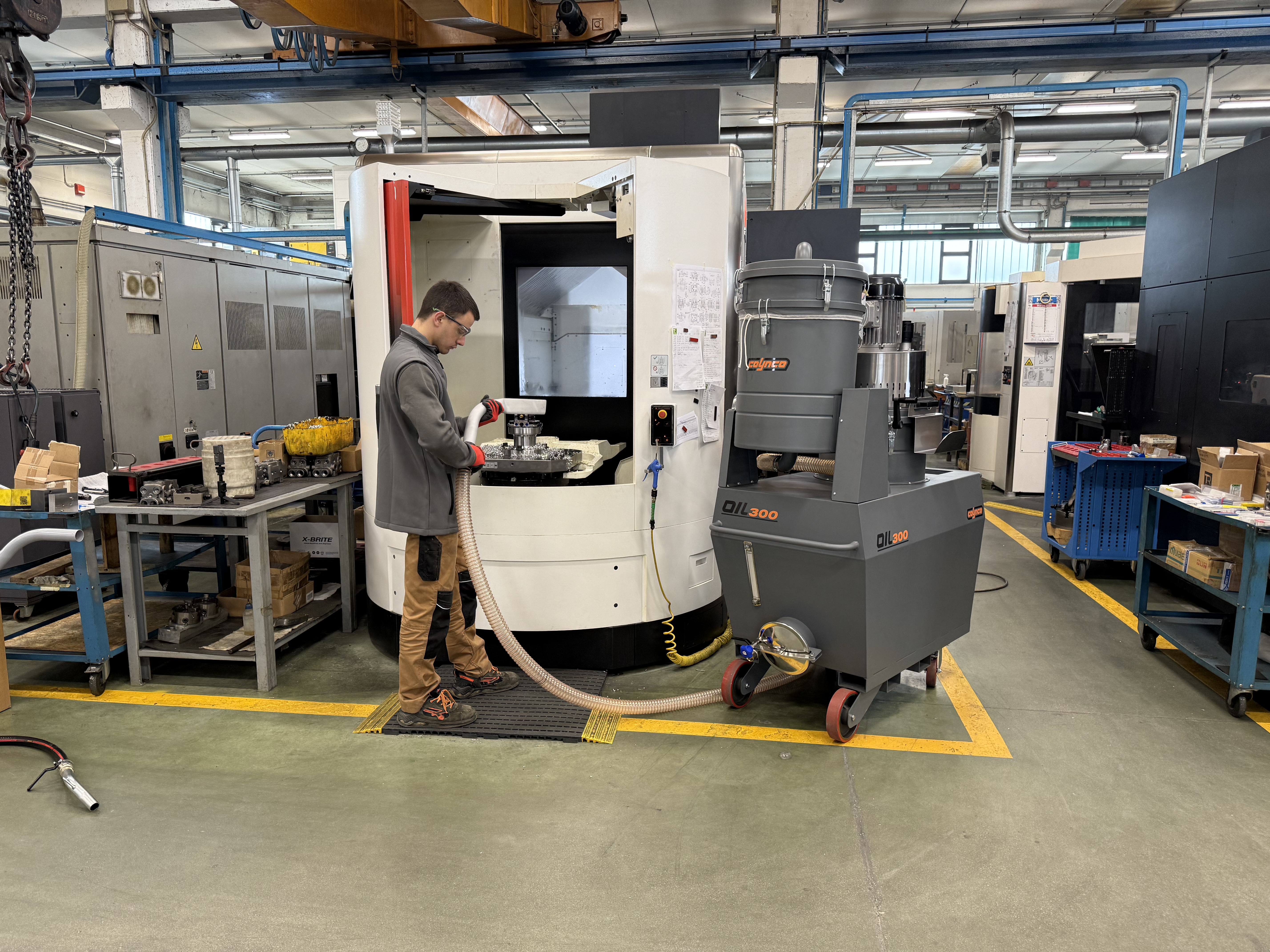 Oliezuiger Oil 300 in de metaalbewerking