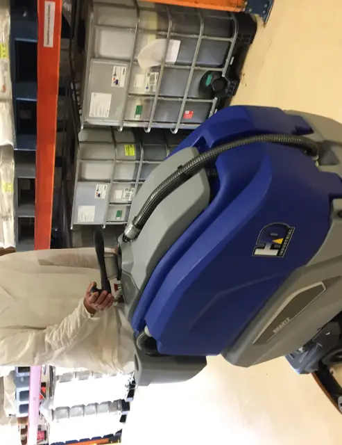 Schrobmachines voor schoonmaakbedrijven.