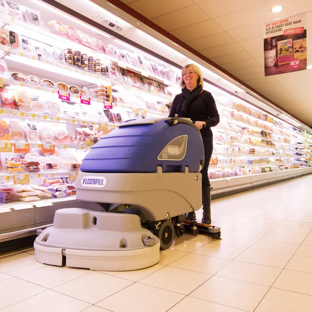 Floorpul Opal 80 achterloop-schrobmachine voor professionele vloerreinigning in Nederland