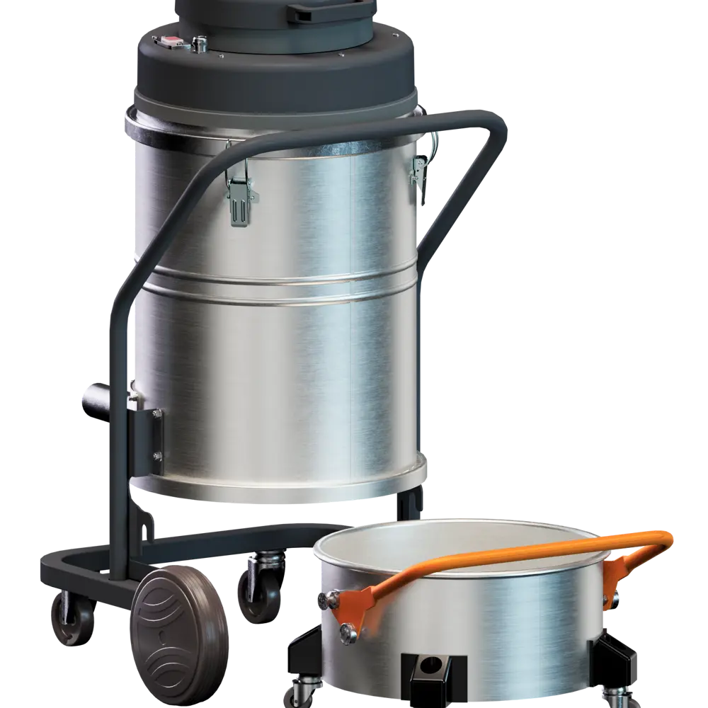 Coynco BSL 120 ATEX stofzuiger met kantelbaar opvangsysteem