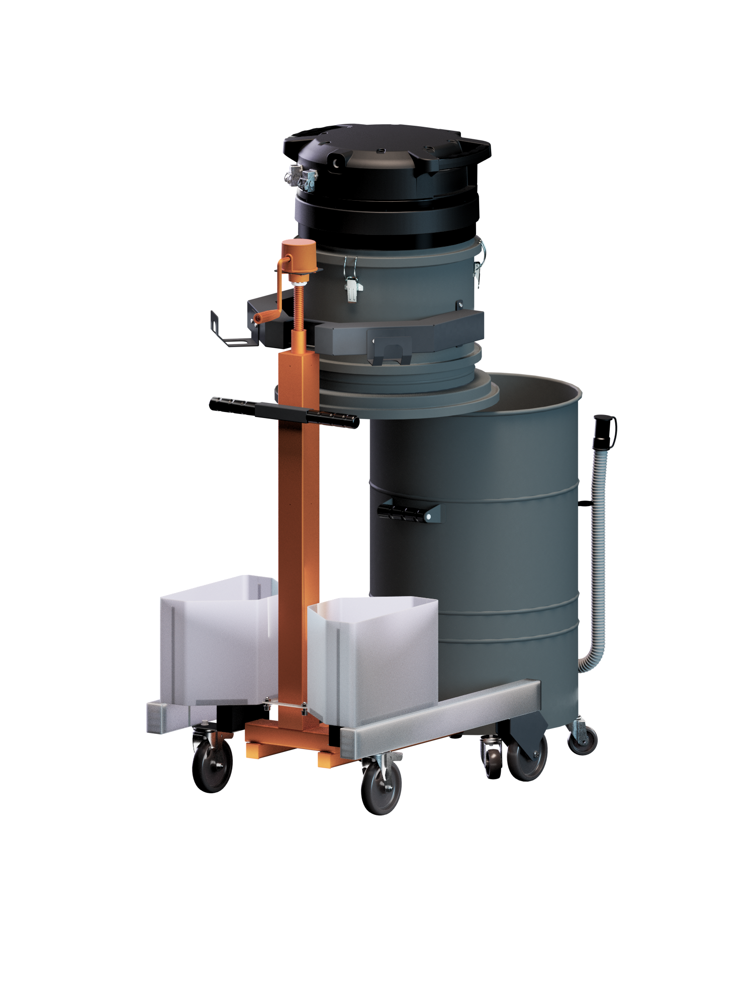 OIL 3200 Industriële olie en spanenzuiger snelkoppeling opvangketel