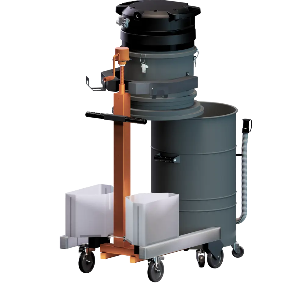 Coynco OIL 200 oliezuiger met snelkoppelsysteem voor losse opvangtank op wielen