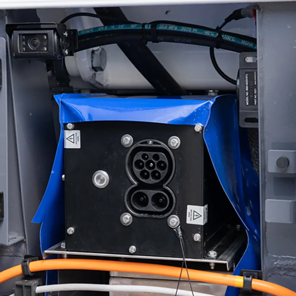 CCS snellaadaansluiting voor Dulevo Dzero2 elektrische straatveegmachine