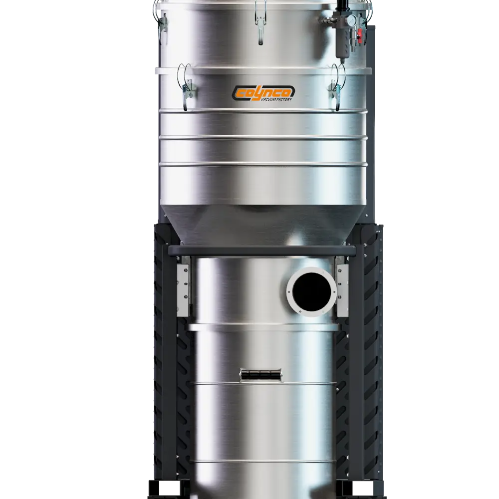 Coynco HDC 822 ICLEAN ATEX stofzuiger vooraanzicht met automatische filterreiniging