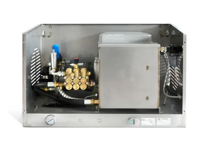 Stationaire koudwater hogedrukreiniger op maat samen te stellen. 