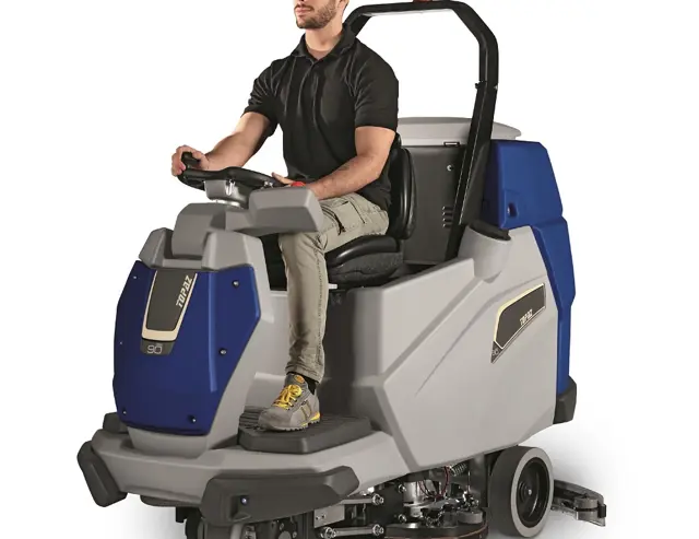 zit schrobmachine die krachtig  en wendbaar is. Dit is de Topaz 90