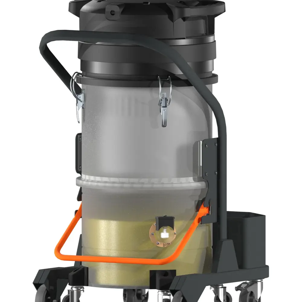 Coynco 350WD Smart industriële nat-droogzuiger transparante doorsnede van vlottersysteem