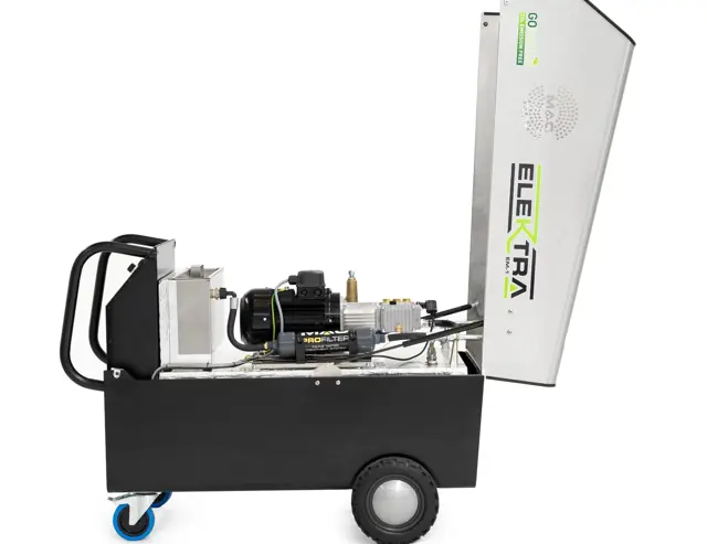 Een hogedrukreiniger met een terugverdientijd. Uniek dus, de duurzame ELEKTRA EM4.1 emissievrije hogedrukreiniger