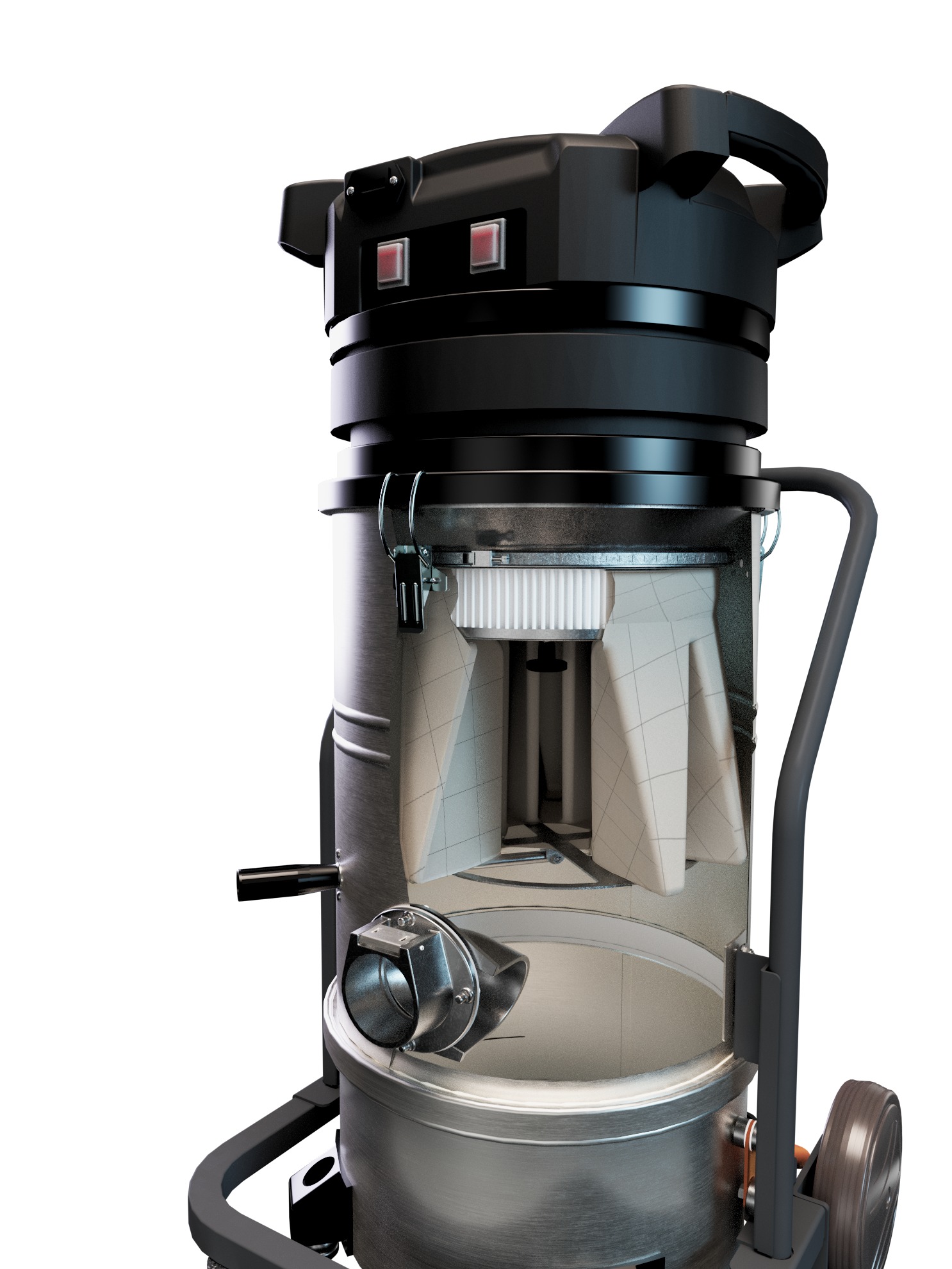 Foto BSL 120 compacte ATEX stofzuiger polyester stofdoek inclusief HEPA filter 