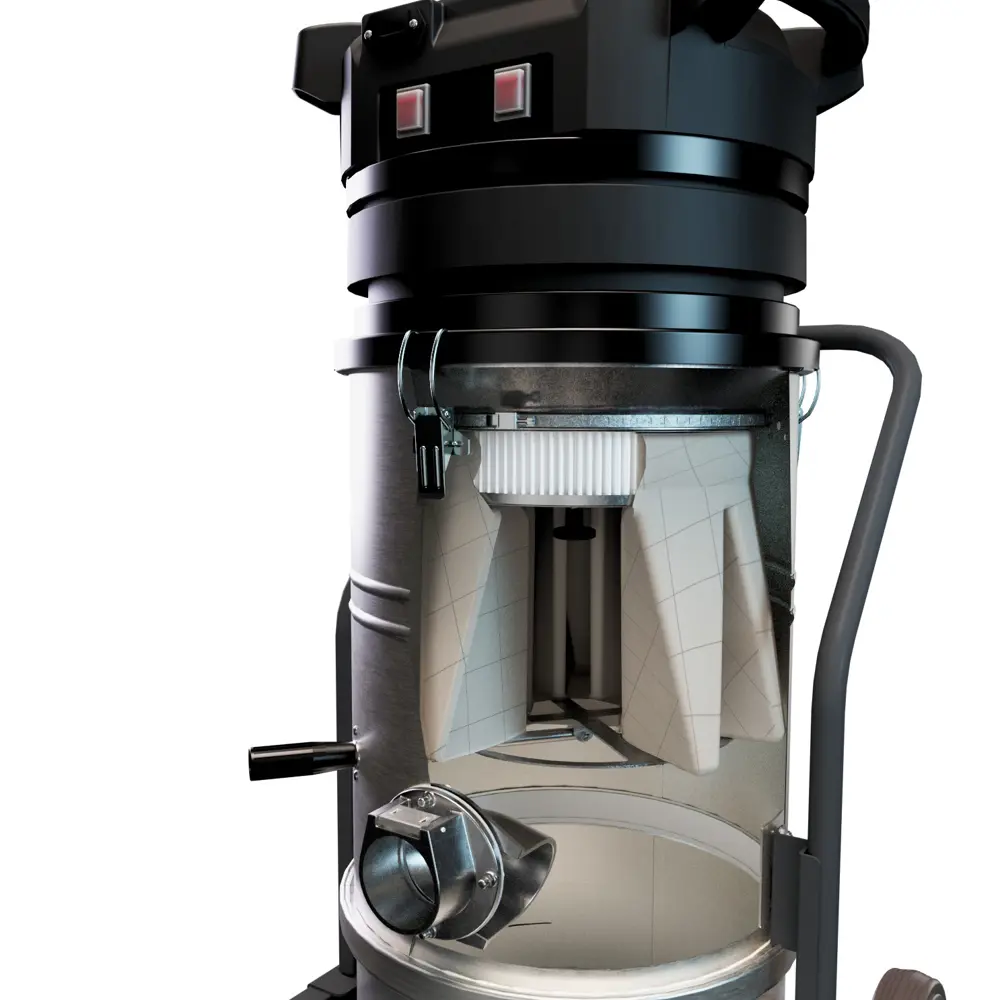 Coynco WM220 Basic industriële stofzuiger met transparant zicht op interne filtratie