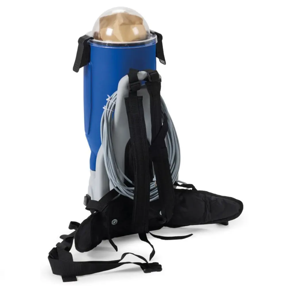 Floorpul KV10 rugstofzuiger achterzijde met snoer en verstelbaar draagharnas