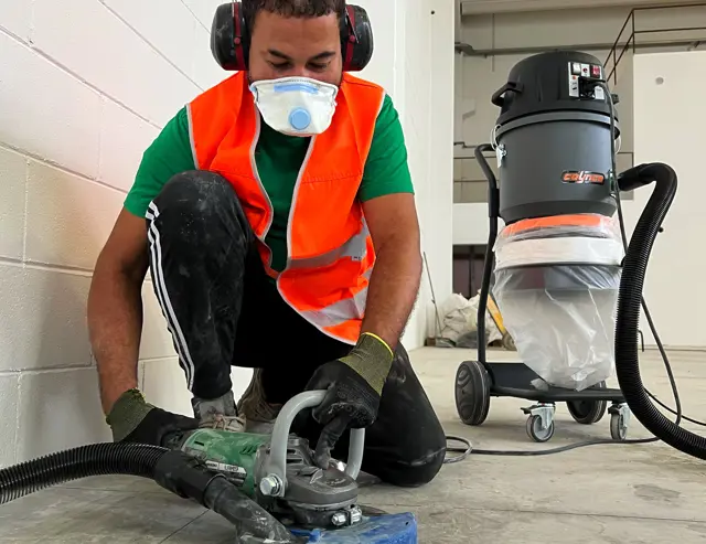 Bouwstofzuiger fijnstof HD Coynco 11XA PULSE BAG bouwlocatie