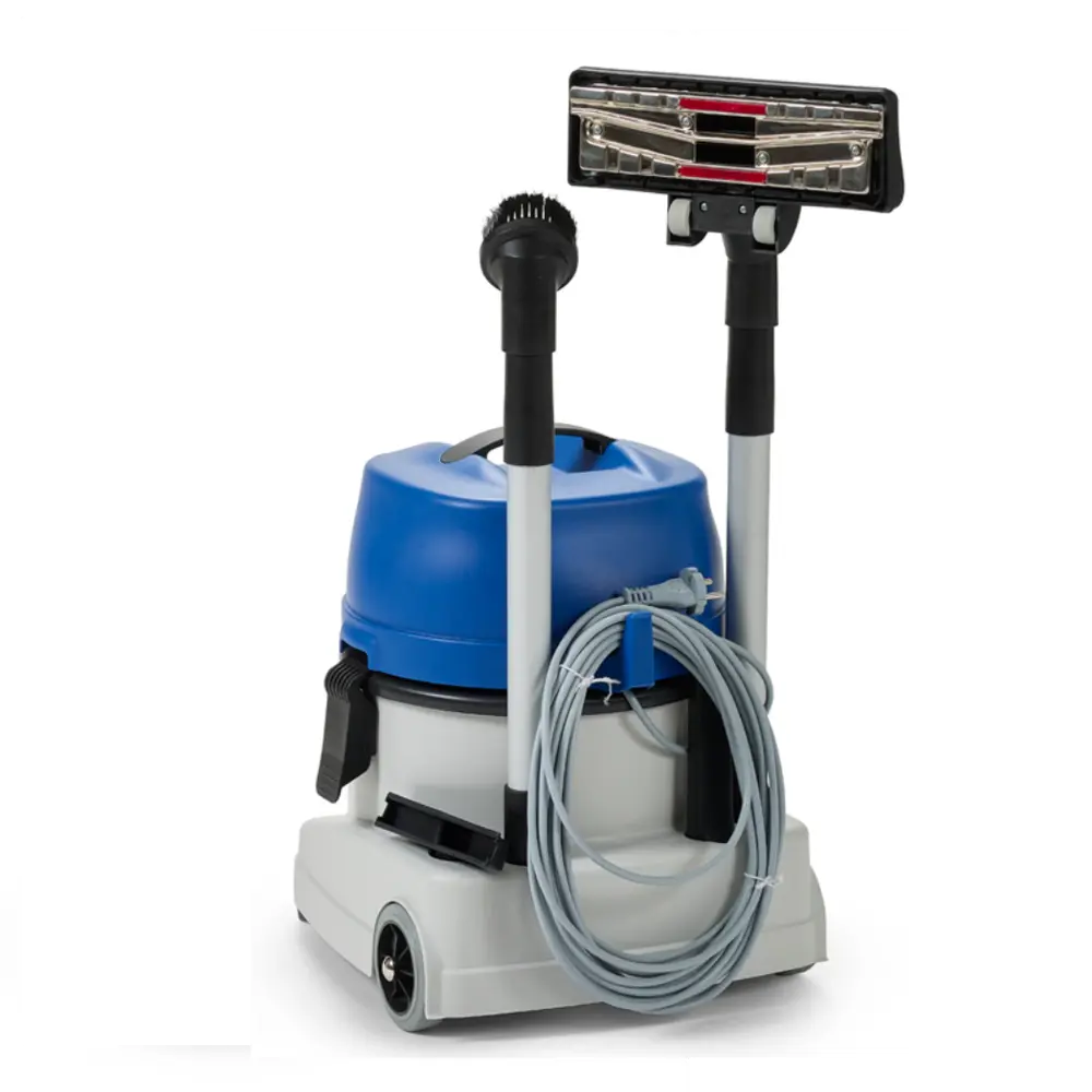 Floorpul KV15 bedrijfsstofzuiger met snoer en oranje stroomkabel