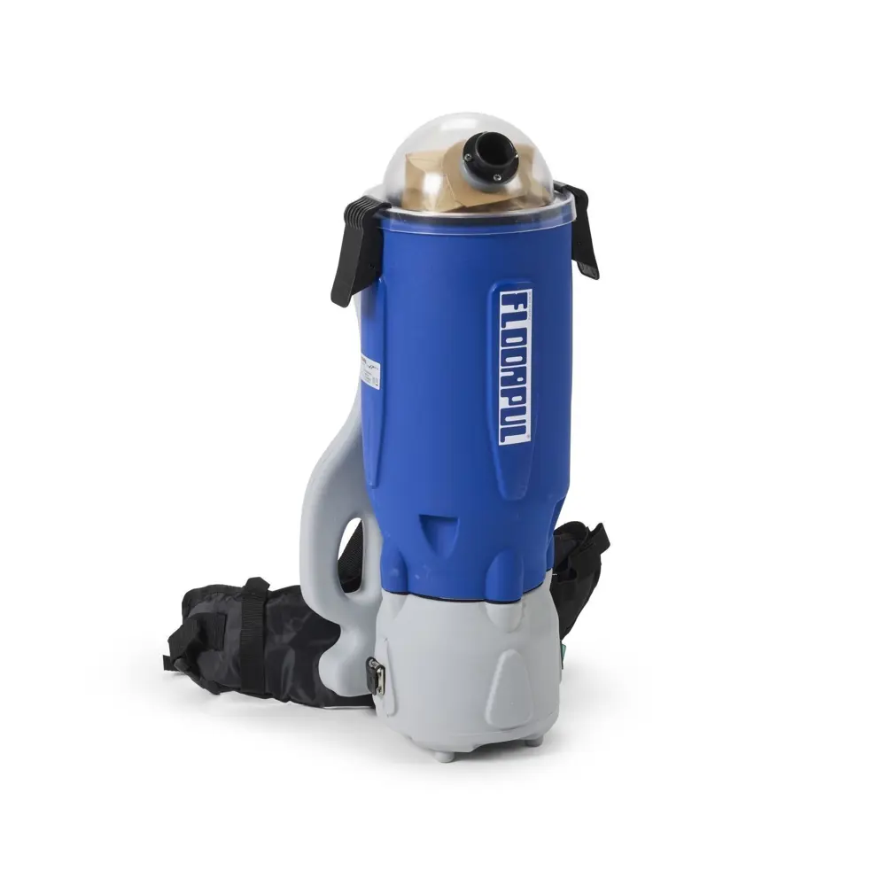 Floorpul KV10 rugstofzuiger met snoer en blauw motorhuis