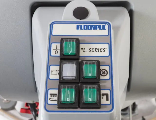 Floorpul Ruby 48BLT een schrobzuigmachine die een droog resultaat achterlaat