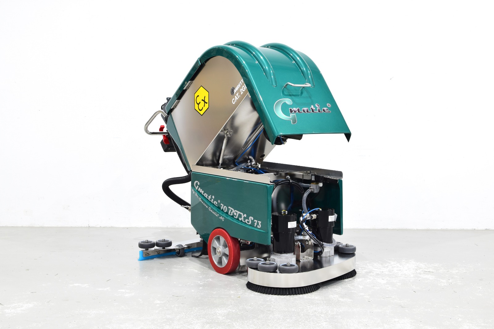 Robuuste materialen voor de ATEX schrobmachine