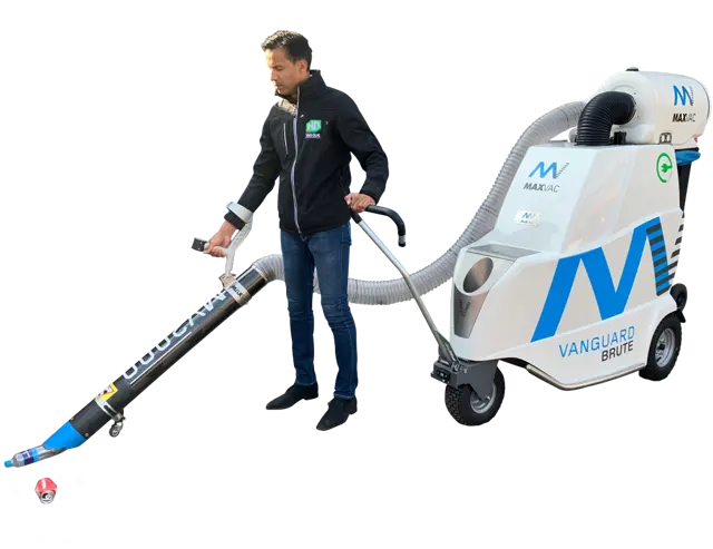 De afvalzuiger voor de gemeente