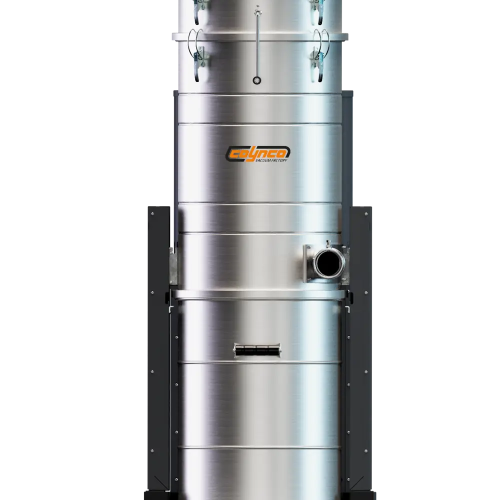 Coynco HDC 111 Basic ATEX stofzuiger vooraanzicht met dubbele zuigbuis