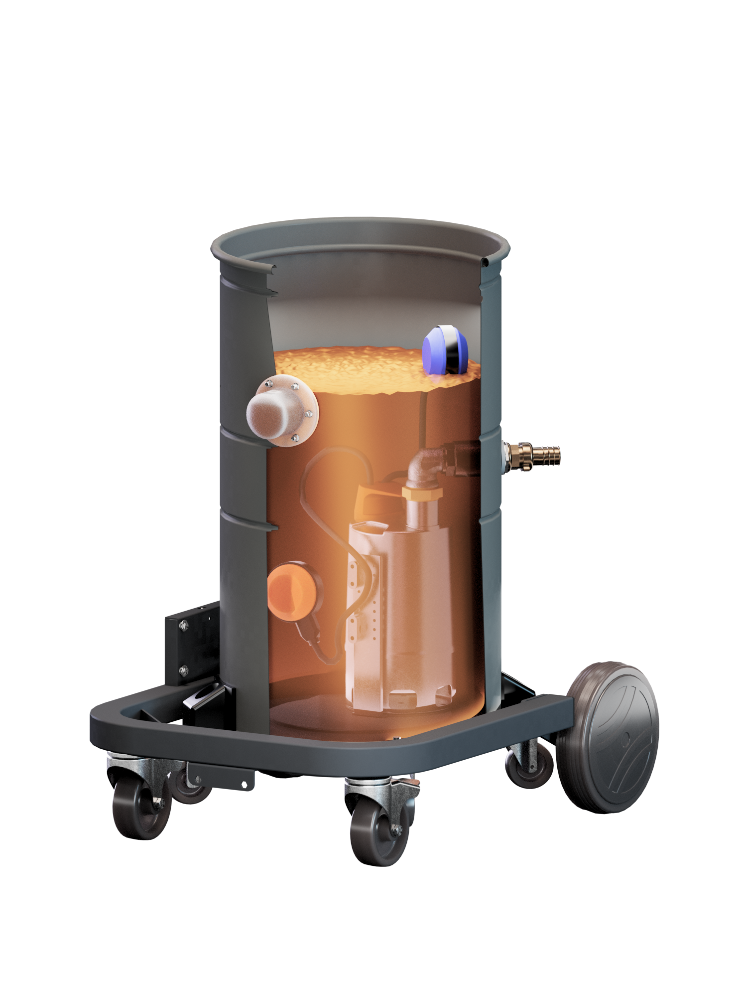 Elektronische vlotter OIL 80 industriële oliezuiger en spanenzuiger