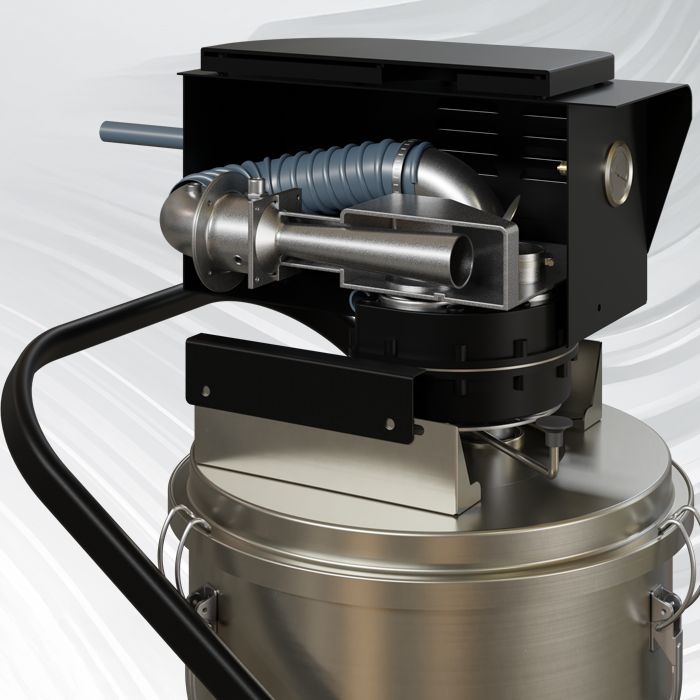 Perslucht aangedreven venturi systeem S PN ATEX 2-22 stofzuiger