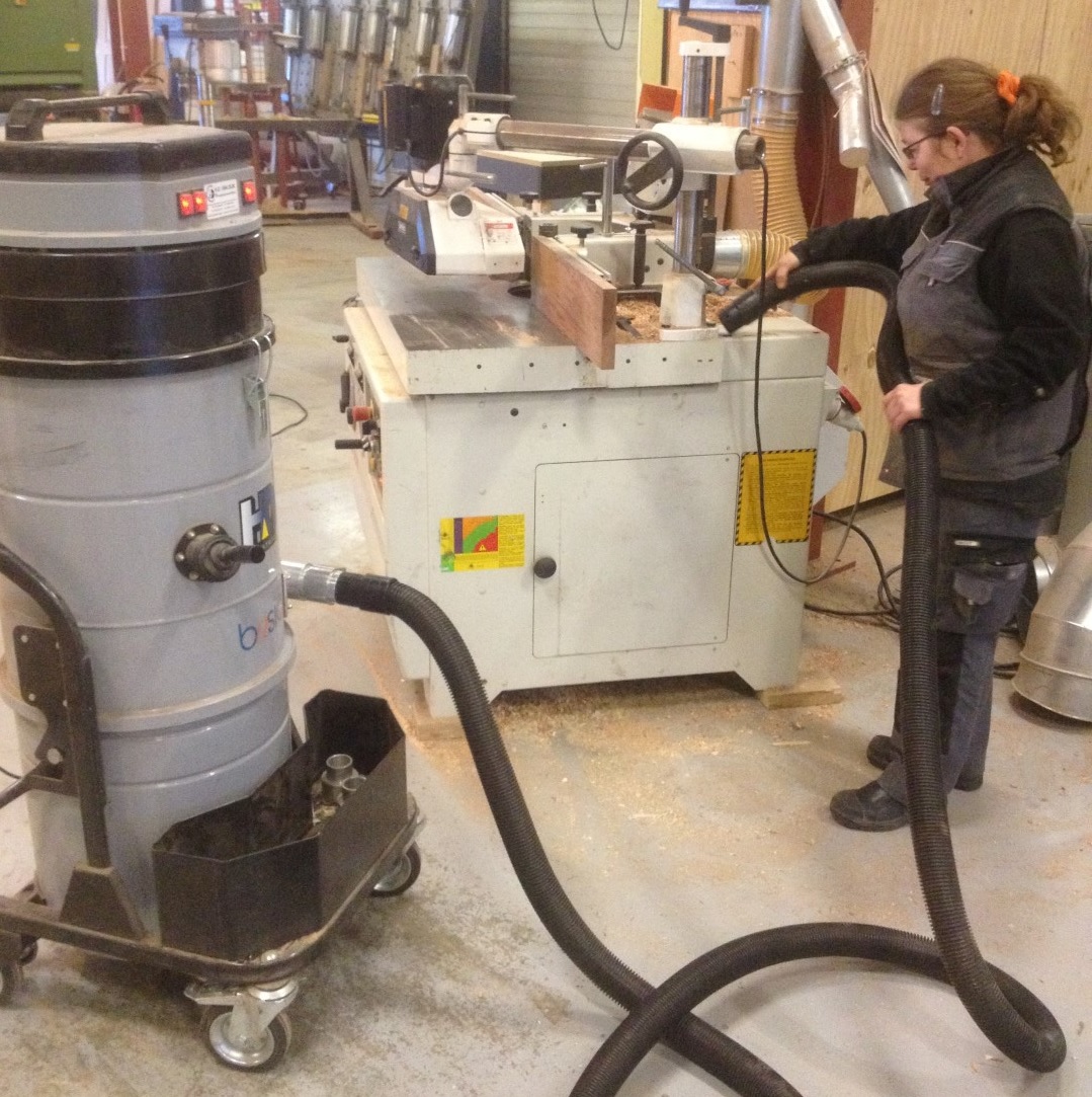 Houtindustrie atex stofzuigen met de BSL 100 atex 2-22