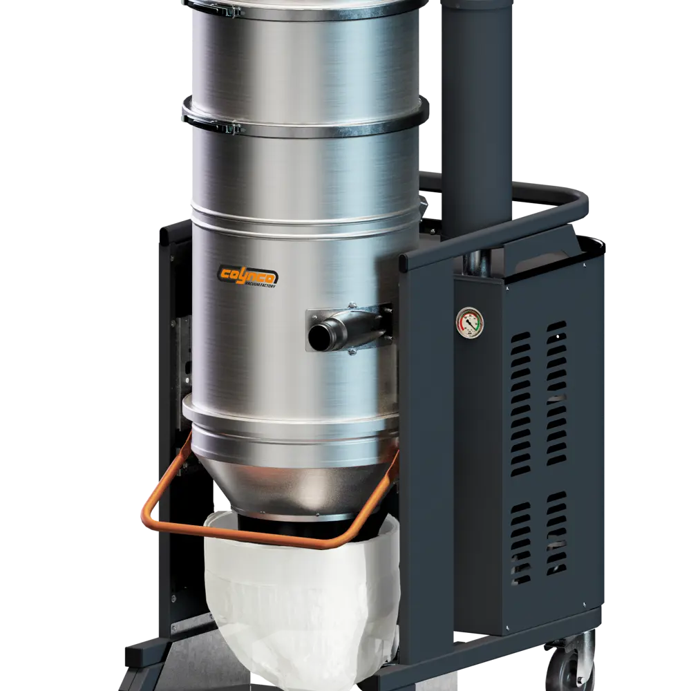 Coynco 355 BAG ICLEAN explosieveilige stofzuiger perspectief met opvangzak