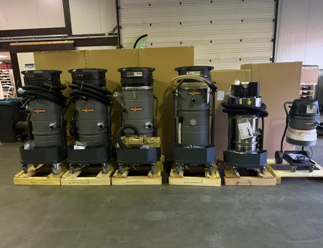 Alle Coynco industriële stofzuigers worden volledig in eigen fabriek in Italië geproduceerd