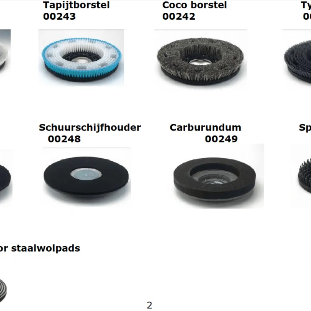 Floorpul C43 TSN ERG schrobmachine borstels detail productfoto