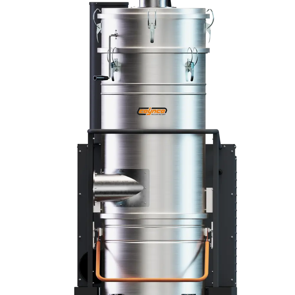 Coynco DTX2500 Basic ATEX industriële stofzuiger vooraanzicht met grote filterunit