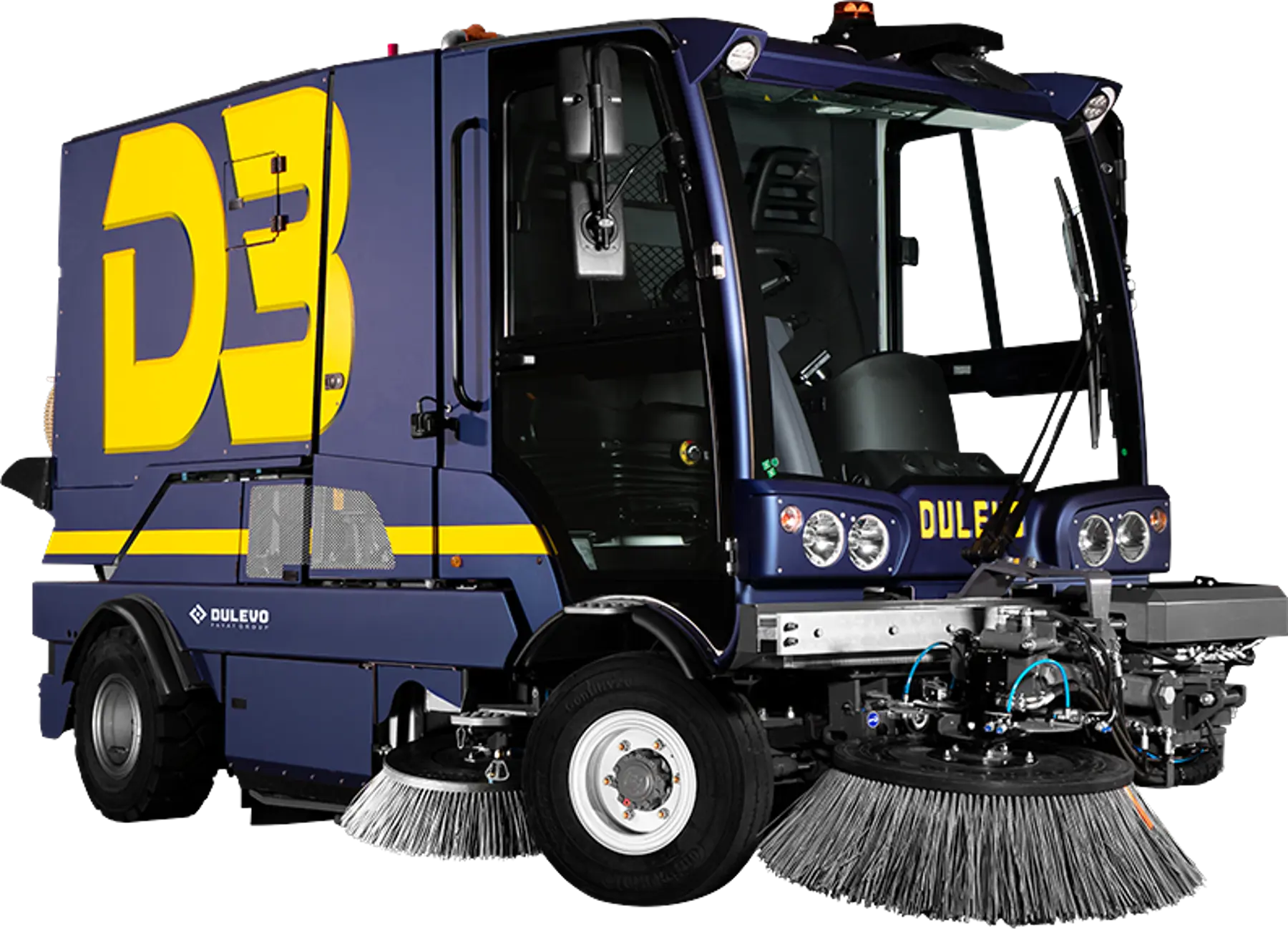 Verwijzing naar de straatveegmachine pagina op de website.